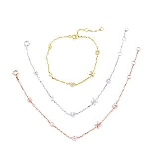 925 STERLING SILVER X & O HEART ARROW KID BRACELET